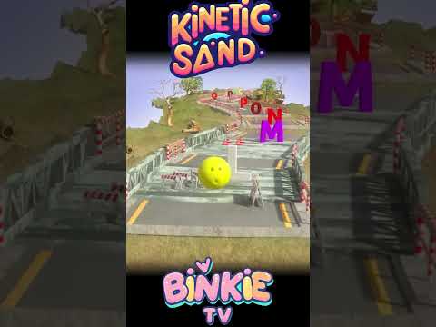 🔠🎳 ABC Alphabet Kinetic Sand Bowling Ball Smash | Binkie TV thumbnail