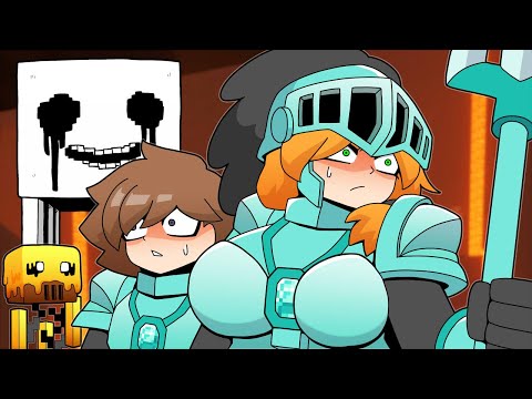 스티브&알렉스 VS 네더 몬스터 - Steve & Alex VS Nether Monsters | Minecraft anime thumbnail