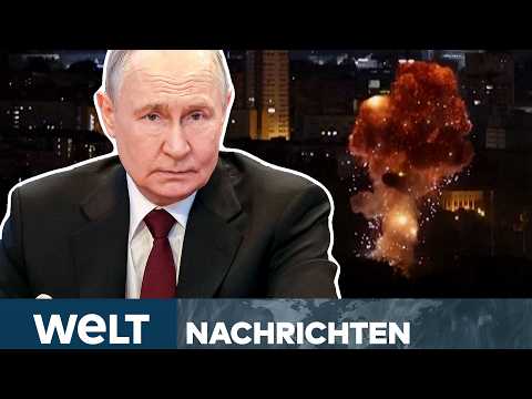 UKRAINE-KRIEG: Putin mit Raketen-Regen über Kiew! Auch Rüstungsindustrie betroffen! | WELT Stream thumbnail