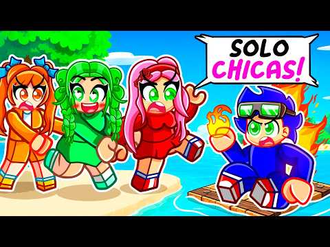 Un ELEMENTAL en una ISLA de SOLO CHICAS en Roblox Brookhaven... thumbnail