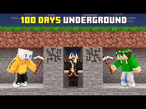9 YOUTUBERS mi danno LA CACCIA NEL FINALE della 100 Giorni Underground! - Minecraft thumbnail