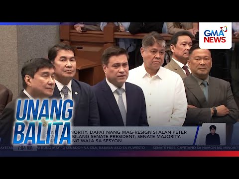 Senate minority - Dapat nang mag-resign si Alan Peter Cayetano bilang SP... | Unang Hirit thumbnail