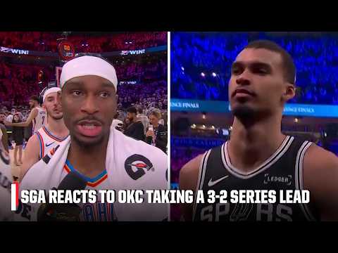Shai Gilgeous-Alexander credits OKC's depth after the Thunder's Game 5 victory ⚡️ | NBA on ESPN thumbnail