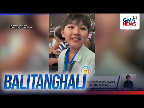 Bata, may motivation sa kaniyang mommy para irampa ang purple hair sa recognition day | Balitanghali thumbnail