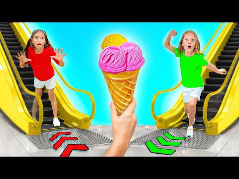 Nastya và các bạn nhỏ học về các quy tắc an toàn trong trung tâm thương mại. thumbnail