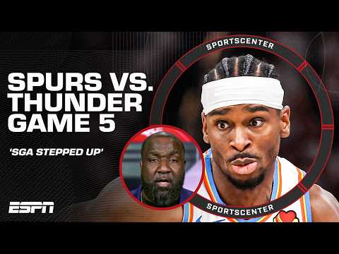 OKC IS ONE WIN AWAY FROM THE NBA FINALS 👀 Spurs vs. Thunder Game 5 REACTION | SportsCenter thumbnail