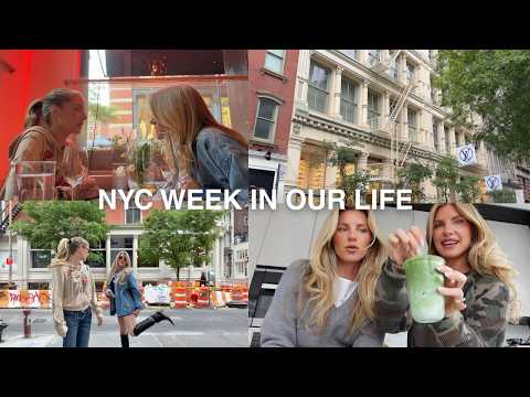 nyc week in our life | work events, workouts, dinner with friends + b's bridal shower thumbnail