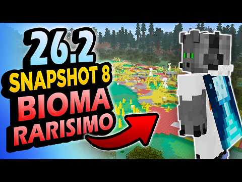 ✅ Nuevo Bioma RARÍSIMO 👉 26.2 Snapshot 8 Minecraft thumbnail