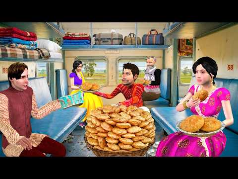 Train Mein 5/- Rs Kachori ट्रेन में कचौरी Tasty Train Food Comedy Hindi Kahaniya Moral Stories thumbnail