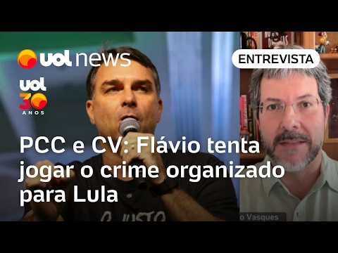Flávio Bolsonaro achou 'boia de salvação' e tenta jogar crime organizado para Lula, diz Beto Vasques thumbnail