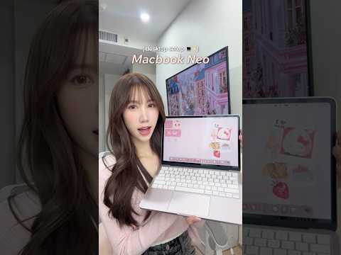 สอนแต่งหน้าจอ MacBook Neo Setup ยังไงให้น่ารัก ง่ายๆ? [Nonny.com] #macbook #macbookneo #gadgets thumbnail