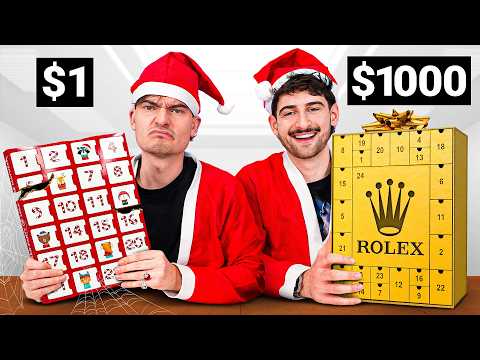 We Tested $1 vs $1000 Advent Calendars! thumbnail