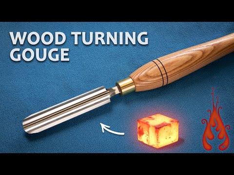Blacksmithing - Forging a Wood Turning Gouge thumbnail