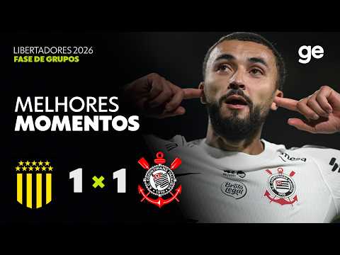 PEÑAROL 1 X 1 CORINTHIANS | MELHORES MOMENTOS | CONMEBOL LIBERTADORES 2026 | ge.globo thumbnail