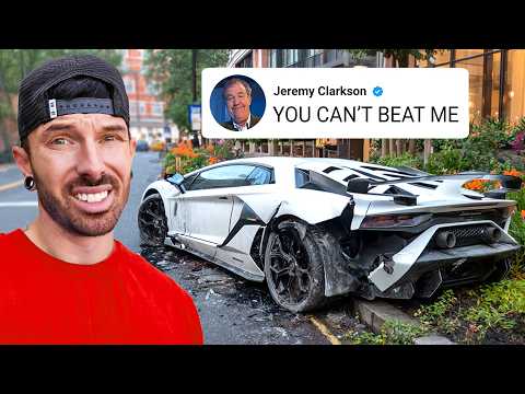 I REBUILT A WRECKED LAMBORGHINI SVJ THEN ATTEMPTED TO BEAT JEREMY CLARKSON thumbnail
