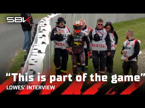 Sam Lowes reacts to his Race 1 crash at Most ? | 2026 #CzechWorldSBK ?? thumbnail