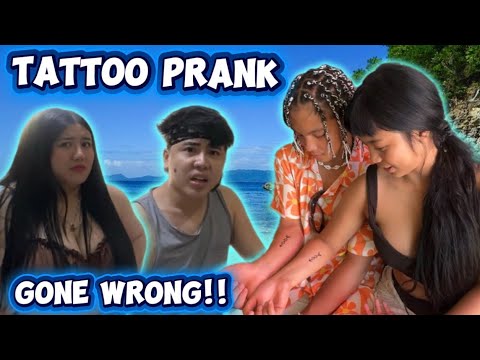 VLOG #13 : TATTOO PRANK GONE WRONG! NAGALIT SILA ATE AT KUYA! | ELLAINE YAY FAMILYAY thumbnail