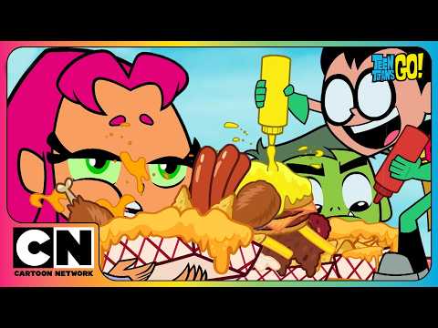 Teen Titans Go! Throwback Thursday 🍔 | Remember These Funny FOOD Moments? | Cartoon Network Asia thumbnail