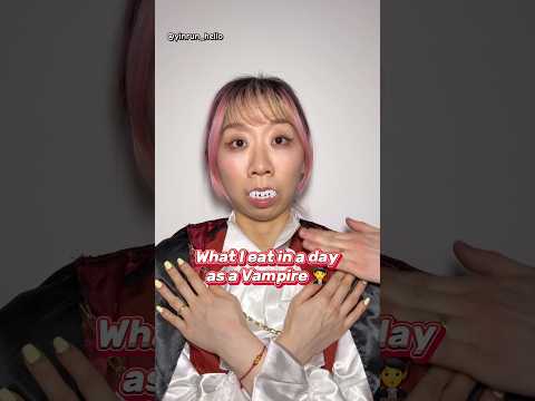 You won't be expecting this cuisine!! 🧛‍♀️ 🍽️ #whatIeatinaday #foodie #tastetest #yinrun #funny thumbnail