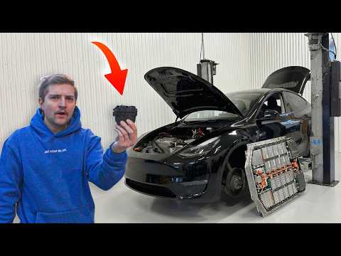 VI BEHÖVDE ÖPPNA BATTERIET I TESLAN FÖR ATT BYTA DEN HÄR... thumbnail