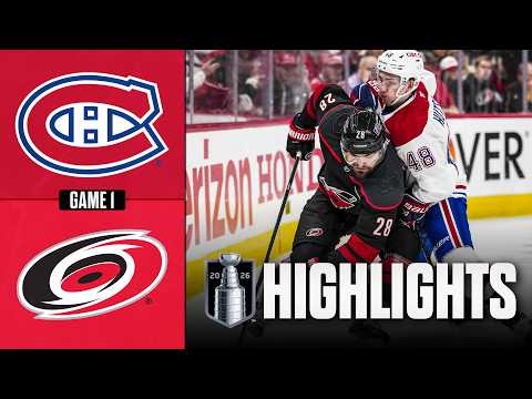 Canadiens vs. Hurricanes | NHL Playoff Highlights | Game 1 | May 21, 2026 thumbnail