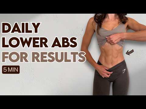 5 Min Lower Abs Workout with Lilly Sabri thumbnail