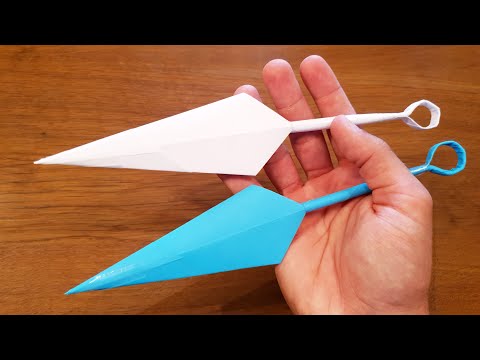 How To Make a Paper Kunai - Ninja Origami thumbnail
