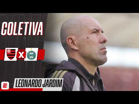 COLETIVA FLAMENGO: LEONARDO JARDIM FALA DO MARACANÃ APÓS JOGO CONTRA O CORITIBA thumbnail