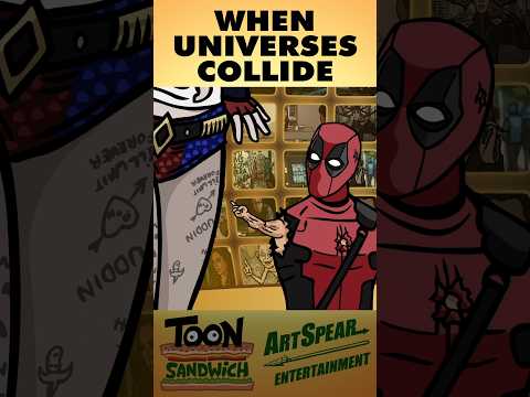 Marvel x DC - TOON SANDWICH #funny #marvel #mcu #dc #deadpool #harleyquinn #comics #animation thumbnail