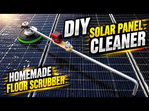 DIY 24V 350W Floor Scrubber | Solar Panel Cleaning & Moss Removal Machine thumbnail