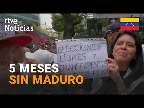 VENEZUELA | MASIVA MANIFESTACIÓN por la LIBERACIÓN DE PRESOS POLÍTICOS y ELECCIONES |RTVE Noticias thumbnail
