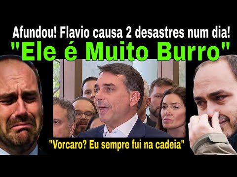 DUPLA LAMA! NUM ÚNICO DIA FLAVIO AFUNDA, TENTA JUSTIFICAR E AFUNDA DE NOVO! DIREITA DESESPERADA! thumbnail