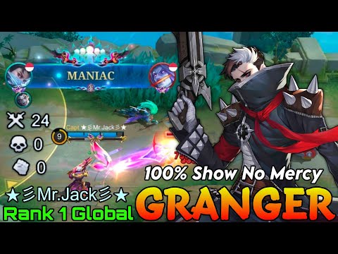 Insane Domination! Granger Perfect Gameplay - Top 1 Global Granger by ★彡Mr.Jack彡★ - Mobile Legends thumbnail