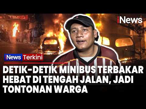 MENCEKAM! Mobil Minibus Terbakar Hebat di Tengah Jalan, Kobaran Api Jadi Tontonan Warga thumbnail
