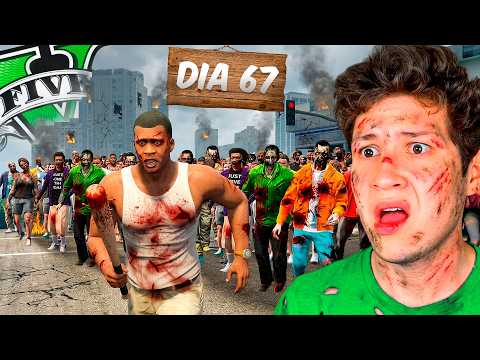 SOBREVIVÍ 500 DÍAS a un APOCALÍPSIS ZOMBIE en GTA 5! 🧟‍♂️🪦 (Película) thumbnail