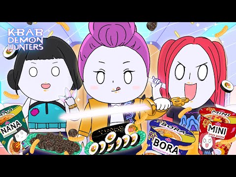 K밥 데몬 헌터스 먹방! (패러디먹방) / KPop Demon Hunters Parody Mukbang!/ASMR thumbnail