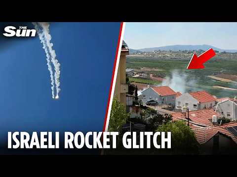 Moment Israeli air defence rocket malfunctions and hits civilian home thumbnail