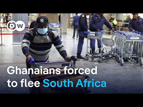Rising xenophobic attacks push Ghanaians out of South Africa | DW News thumbnail