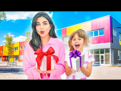 جهزت هدايا لمدرسة بنتي ايلين لاول مره !! النتيجه ❤️ thumbnail