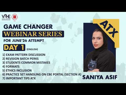 ACCA ATX Eng Day 1 Game Changer Webinar Series June'26 | Pass APM First Attempt | Success Strategy thumbnail