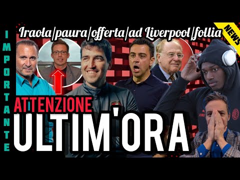 📌IRAOLA😱HO PAURA✅OFFERTA UFFICIALE👀AD INGLESE📣SCARICATO LEAO🤬RESTA AL MILAN👿FOLLIA👎PEGGIO DI FARINA thumbnail
