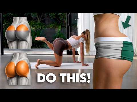 14 UPPER GLUTES Exercises to GROW a BOOTY SHELF From Home! Intense, No Equipment Butt Workout thumbnail