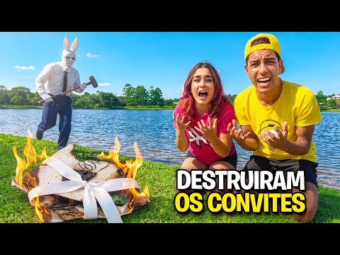 DESTRUIRAM O CONVITE DO NOSSO CASAMENTO *Descobri quem foi ! thumbnail