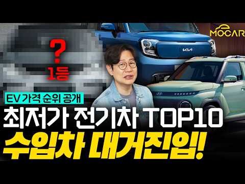 가장 저렴한 전기차 TOP 10! 볼보, BYD, 테슬라까지! 현대는 탈락?! thumbnail