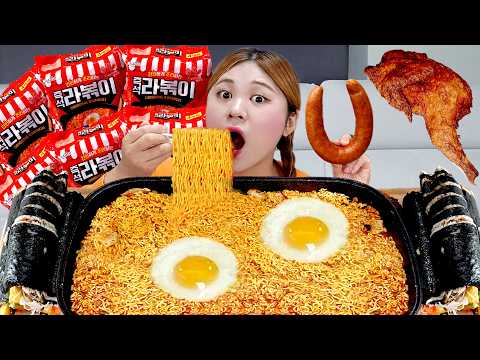 ASMR MUKBANG 하이유가 직접 만든  라면 6봉지 먹방 모음🍜 EAT SPICY Noodles Ramen REAL SOUND | HIU 하이유 thumbnail
