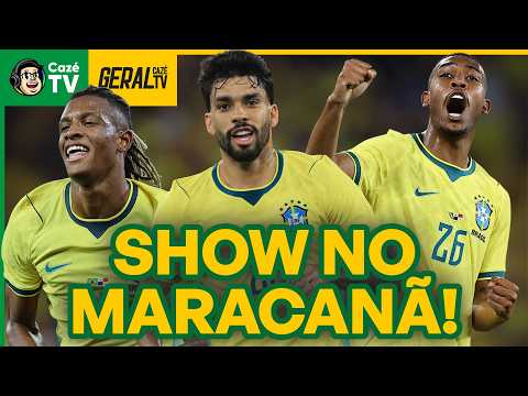 BRASIL GOLEIA O PANAMÁ NO MARACANÃ! DANILO, PAQUETÁ, RAYAN E IGOR THIAGO BRILHAM! | GERAL CAZÉTV thumbnail