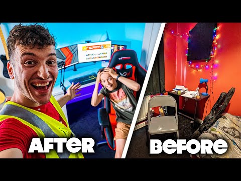 I Flew Across the World to Build My Subscriber's Dream Room! thumbnail