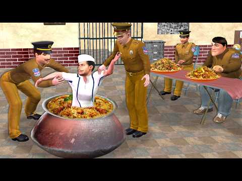Jail Escape In Biryani Handi Chicken Biryani Street Food Hindi Kahani Moral Stories Comedy Video thumbnail