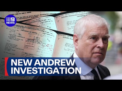 Police issue fresh update on investigation into Andrew Mountbatten-Windsor | 9 News Australia thumbnail