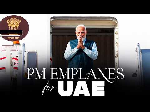 LIVE: PM Modi Emplanes for Abu Dhabi, UAE thumbnail